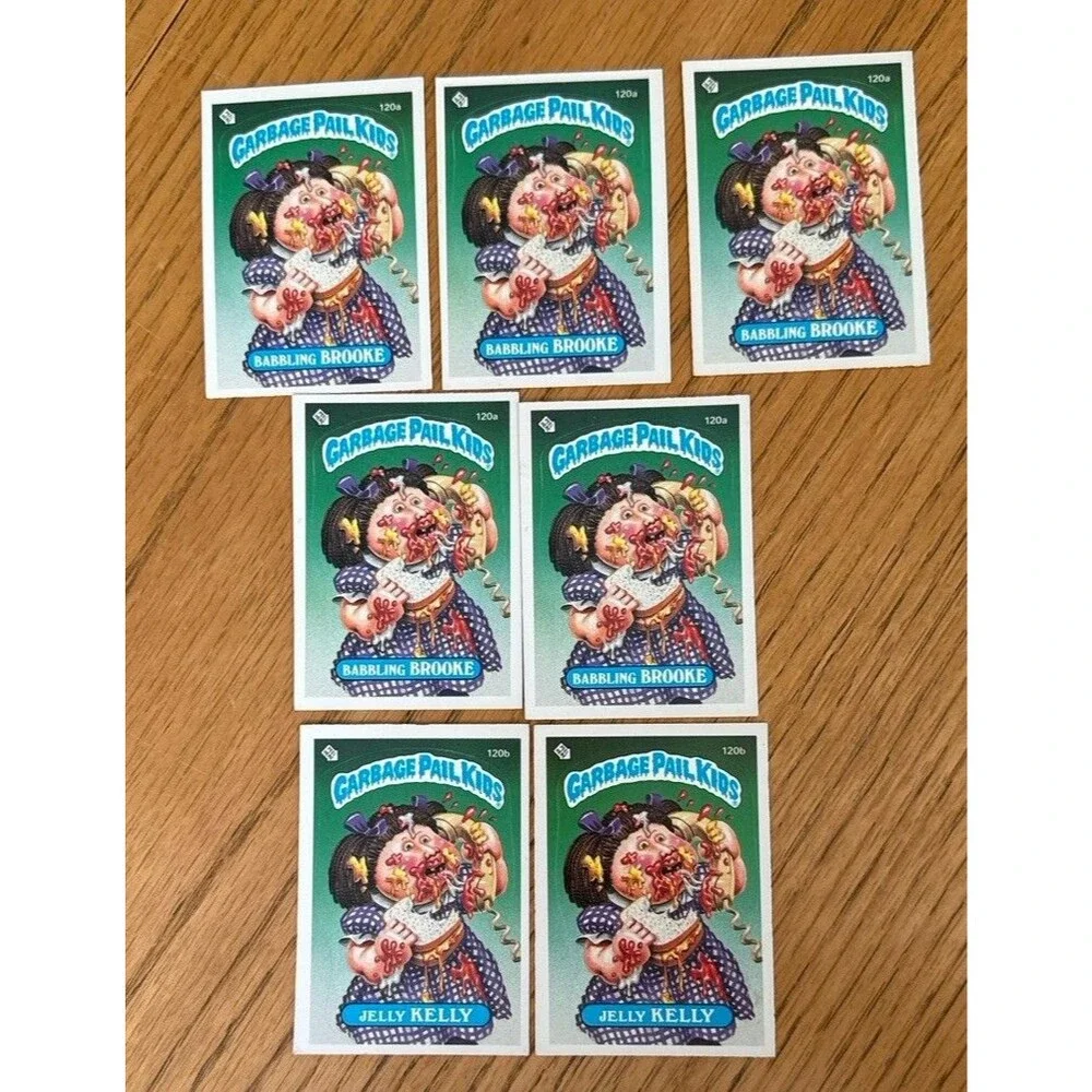 Garbage Pail Kids Jelly Kelly #120a Babbling Brooke #120b Card Lot